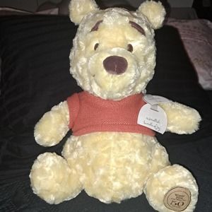 NWT- Vintage Winnie The Pooh 50th Year Anniversary 1-Ft Stuffed Bear